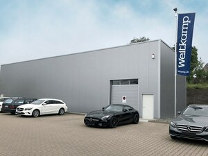 Attikahalle zur Reifenlagerung und Werkstatt für Autohaus Weitkamp von Circle Hallensysteme